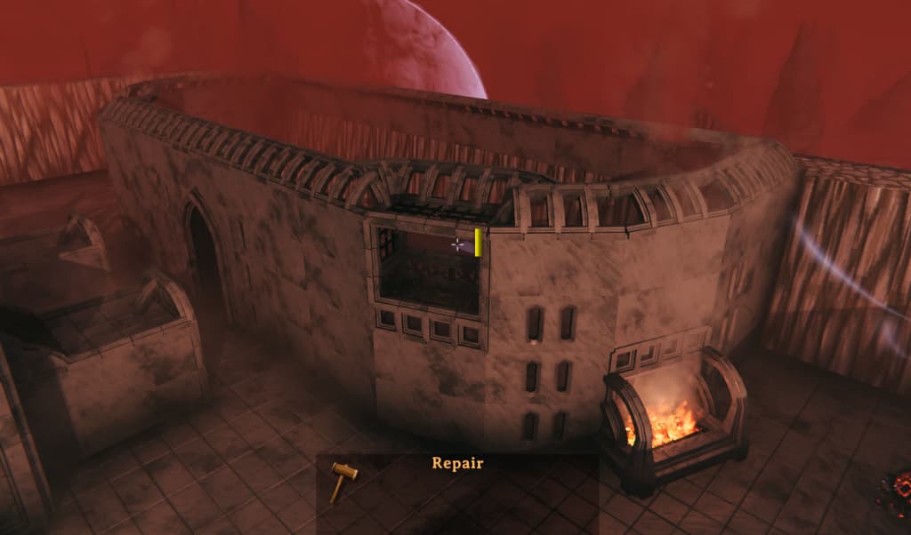 Stone fortress going up in the Ashlands.